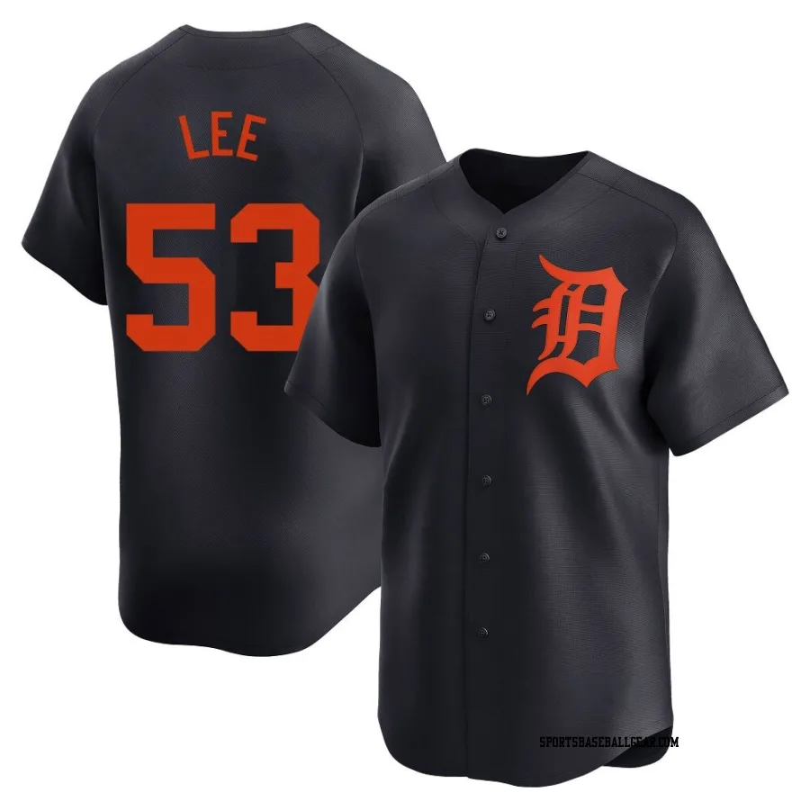 Chase Lee Youth Detroit Tigers Navy Limited Alternate Jersey