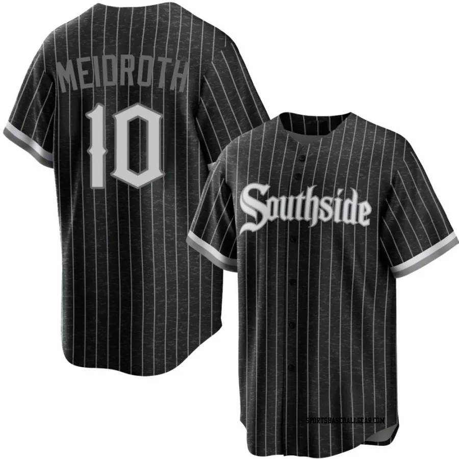 Chase Meidroth Men's Chicago White Sox Black Replica 2021 City Connect Jersey