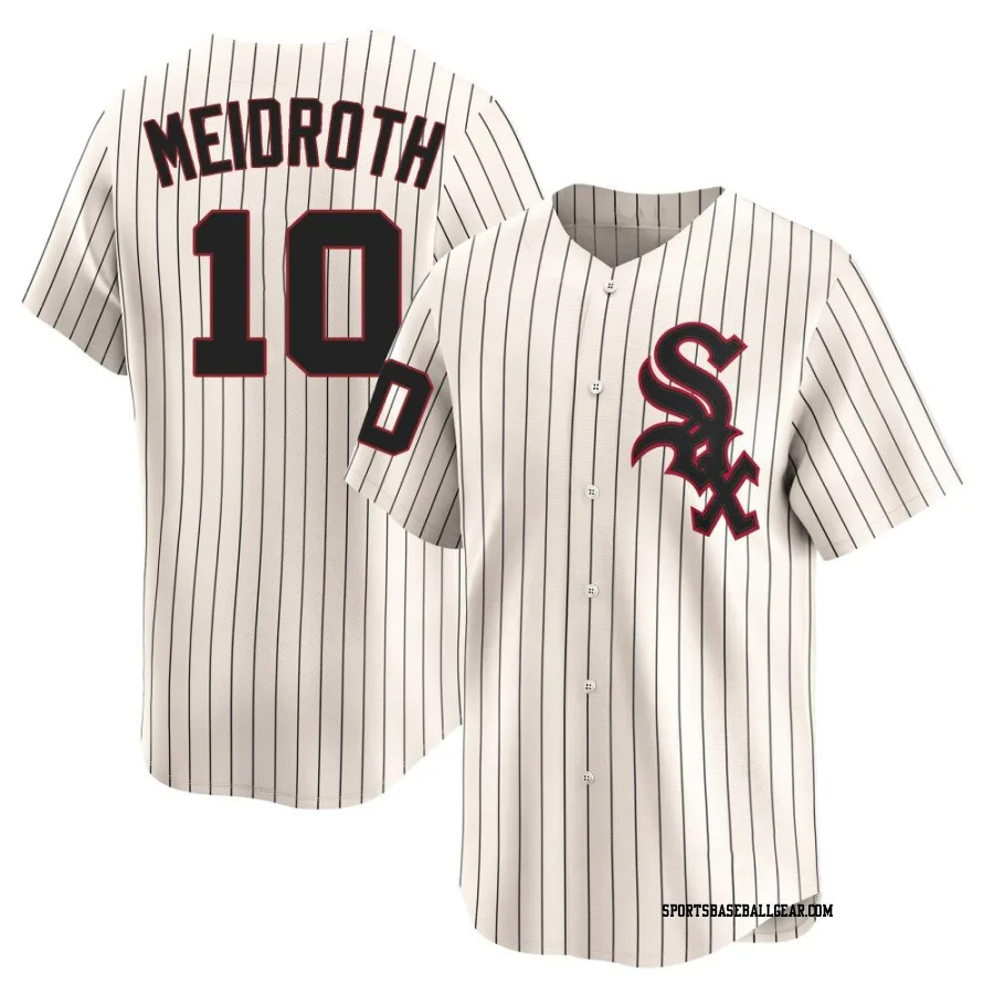 Chase Meidroth Men's Chicago White Sox Cream Limited Throwback Cooperstown Jersey