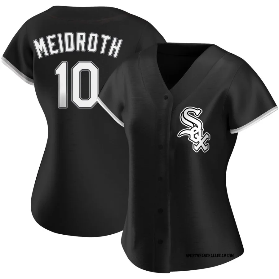 Chase Meidroth Women's Chicago White Sox Black Authentic Alternate Jersey