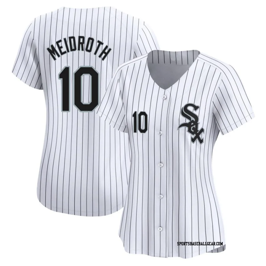 Chase Meidroth Women's Chicago White Sox White Limited Home Jersey