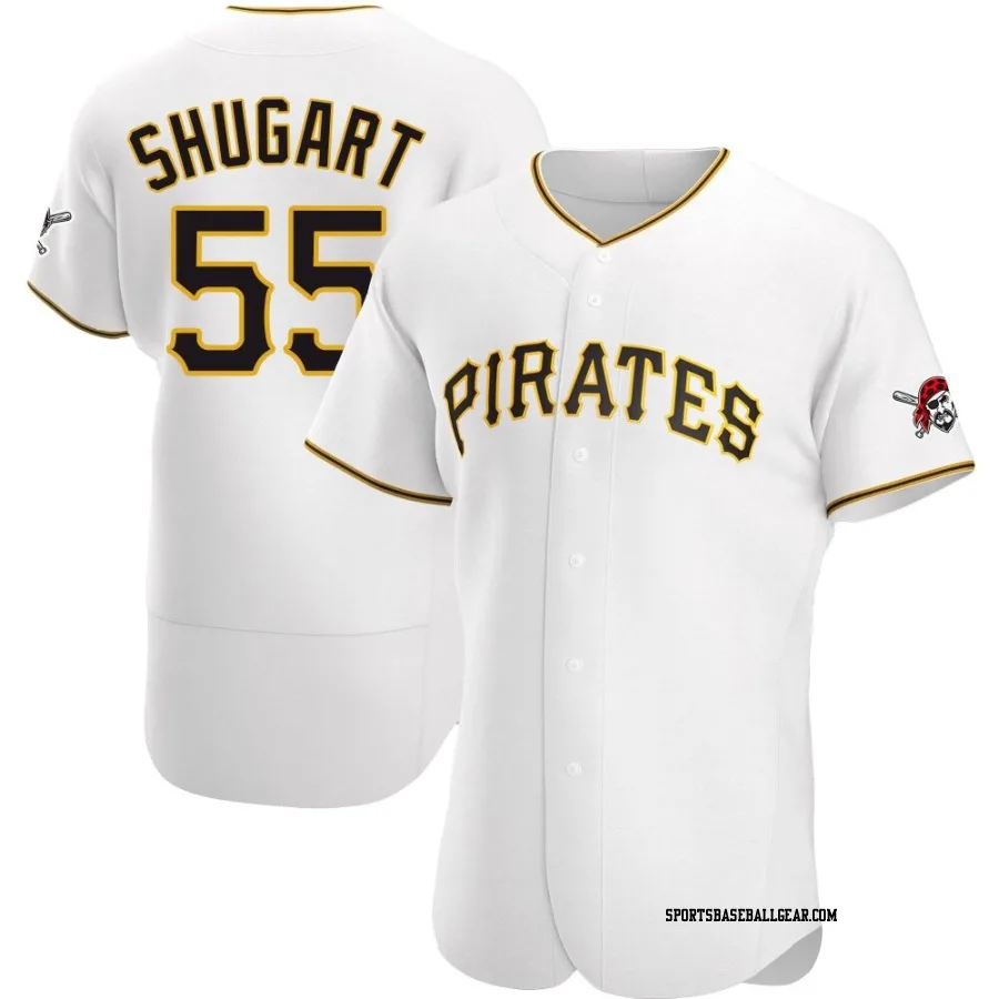 Chase Shugart Men's Pittsburgh Pirates White Authentic Home Jersey