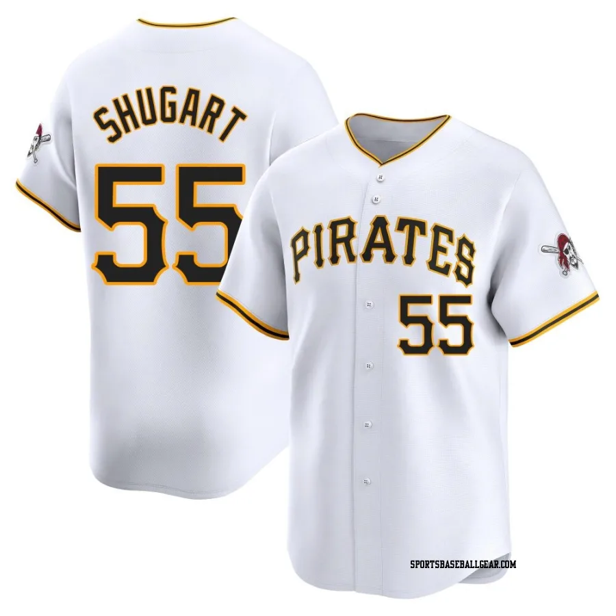 Chase Shugart Men's Pittsburgh Pirates White Limited Home Jersey