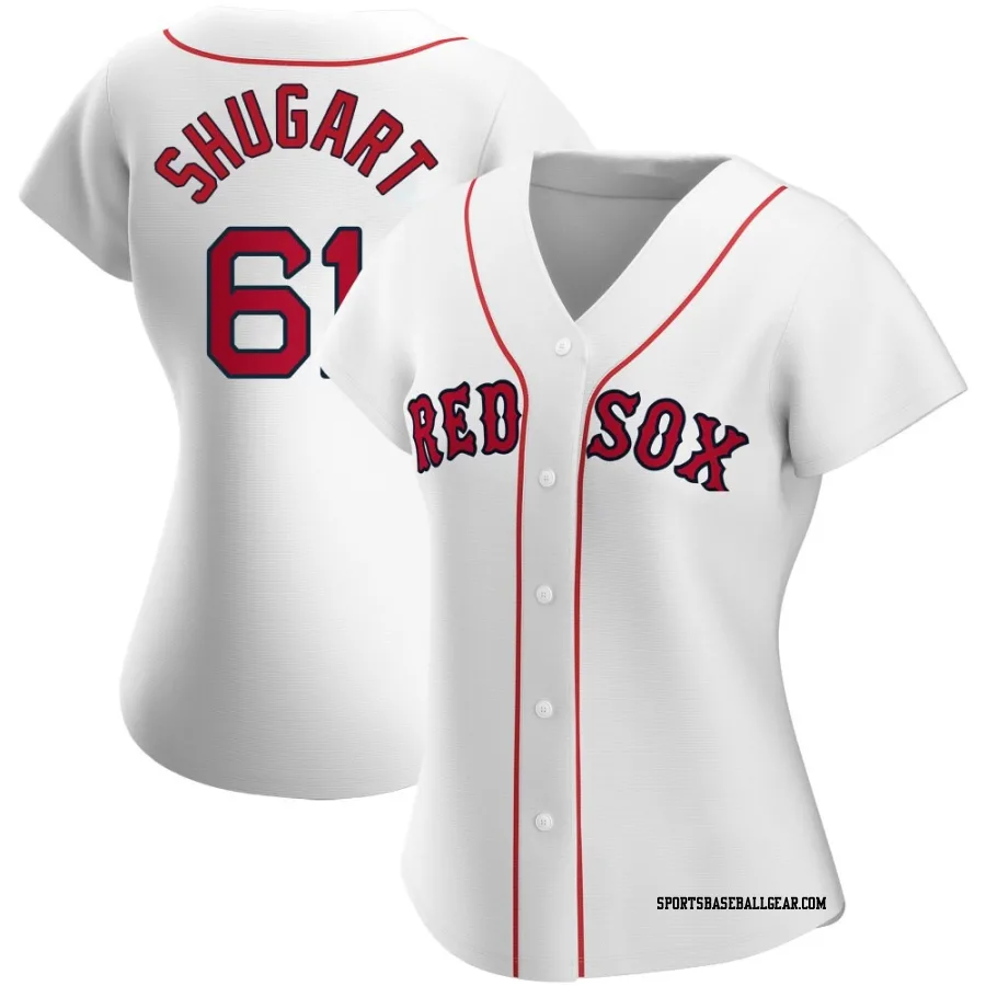 Chase Shugart Women's Boston Red Sox White Replica Home Jersey