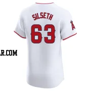 Chase Silseth Men's Los Angeles Angels White Elite Home Jersey