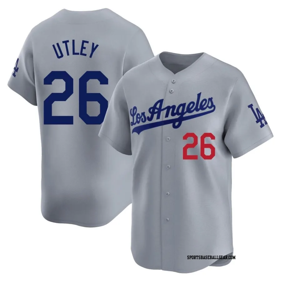 Chase Utley Youth Los Angeles Dodgers Gray Limited Away Jersey