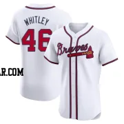 Chase Whitley Men's Atlanta Braves White Elite Home Jersey