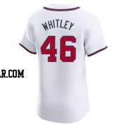 Chase Whitley Men's Atlanta Braves White Elite Home Jersey