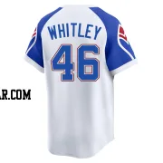 Chase Whitley Youth Atlanta Braves White Limited Throwback Cooperstown Collection Jersey