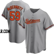 Chayce McDermott Men's Baltimore Orioles Gray Replica Road Jersey
