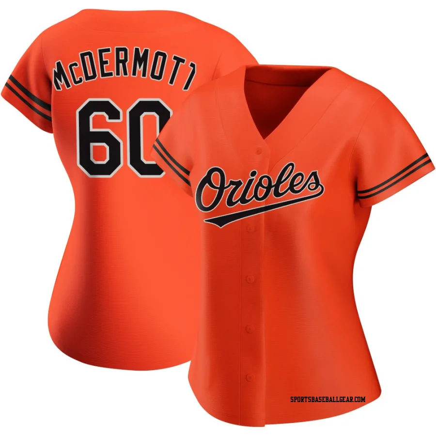 Chayce McDermott Women's Baltimore Orioles Orange Authentic Alternate Jersey