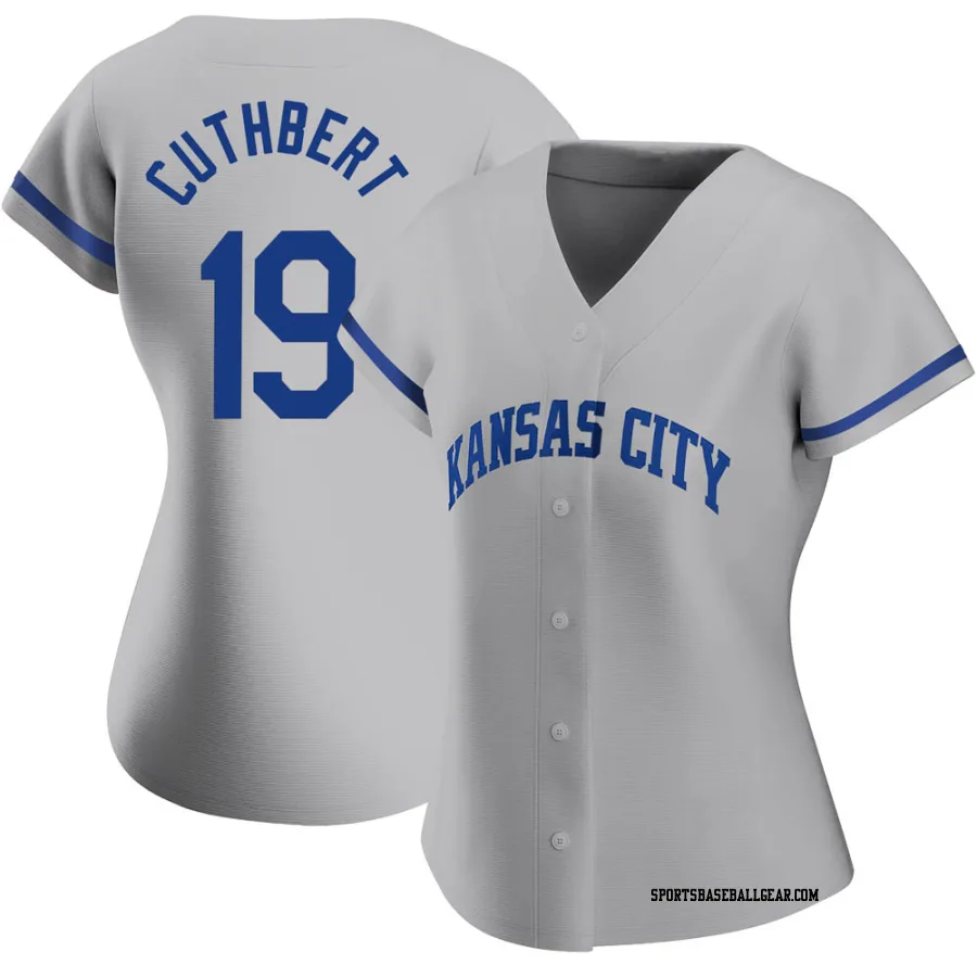 Cheslor Cuthbert Women's Kansas City Royals Gray Replica 2022 Road Jersey