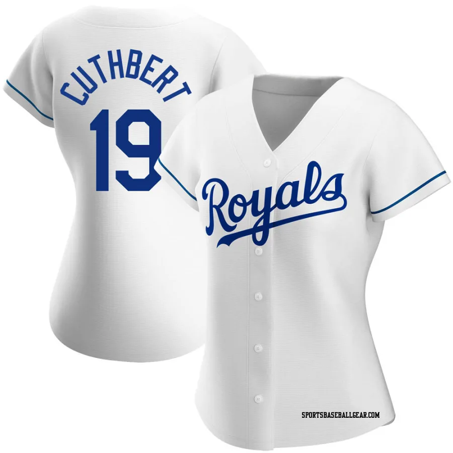 Cheslor Cuthbert Women's Kansas City Royals White Authentic Home Jersey