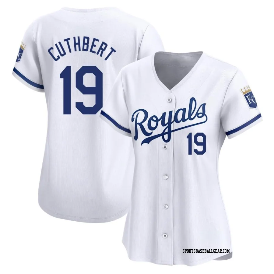 Cheslor Cuthbert Women's Kansas City Royals White Limited Home Jersey