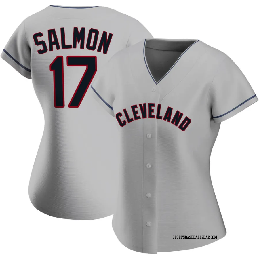 Chico Salmon Women's Cleveland Guardians Gray Replica Road Jersey