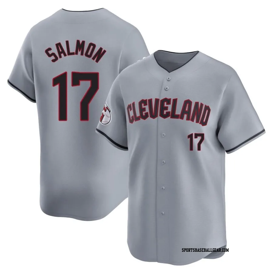 Chico Salmon Youth Cleveland Guardians Gray Limited Road Jersey