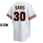 Chili Davis Men's San Francisco Giants White Limited Throwback Cooperstown Collection Jersey