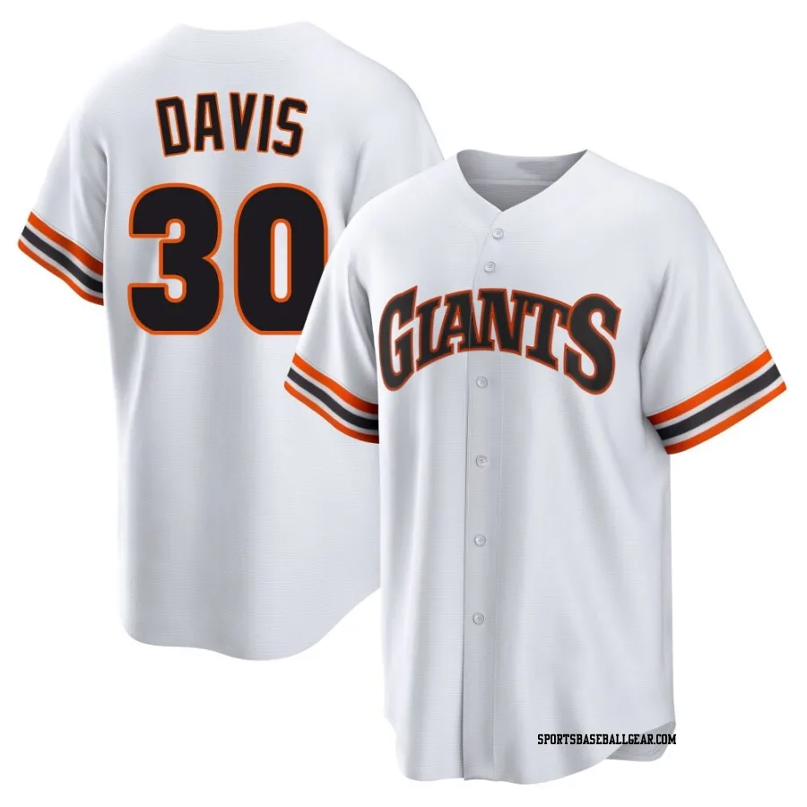 Chili Davis Youth San Francisco Giants White Limited Throwback Cooperstown Collection Jersey