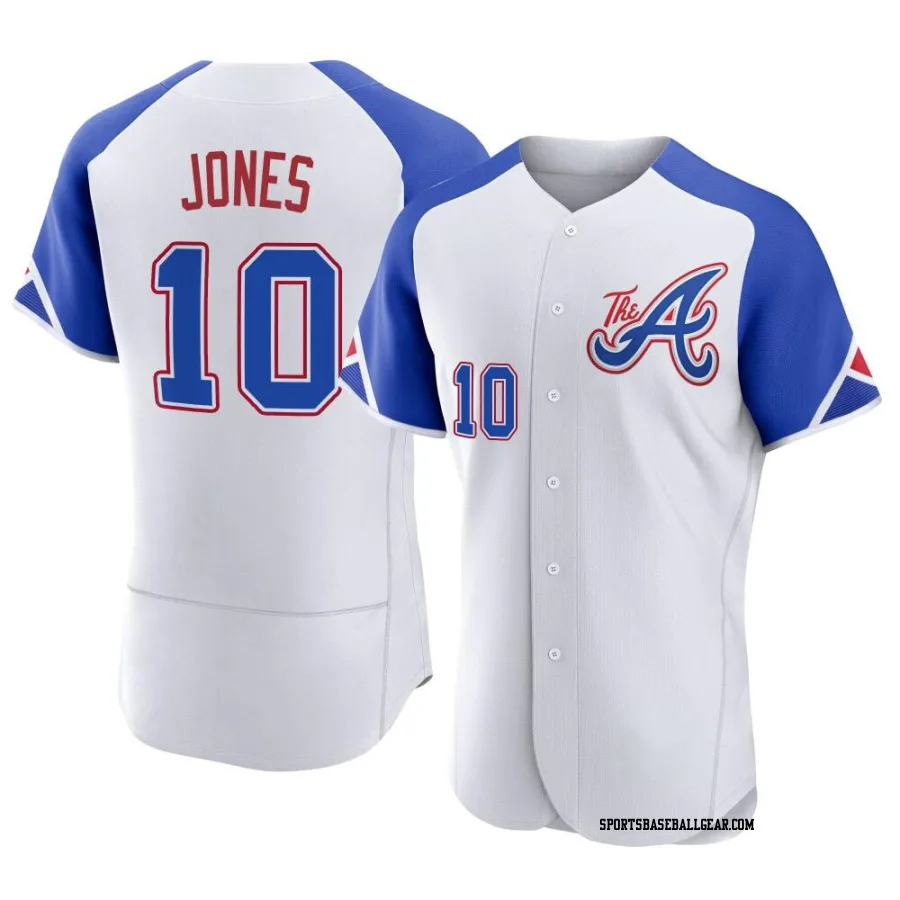 Chipper Jones Men's Atlanta Braves White Authentic 2023 City Connect Jersey