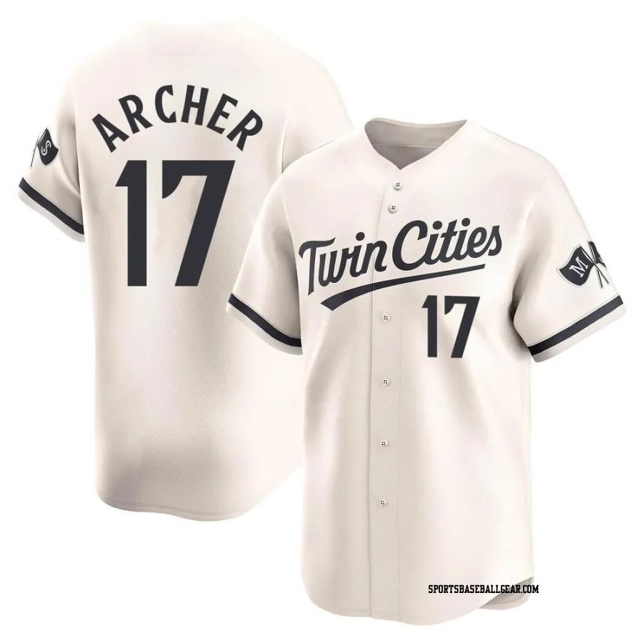 Chris Archer Youth Minnesota Twins Cream Limited Alternate Jersey