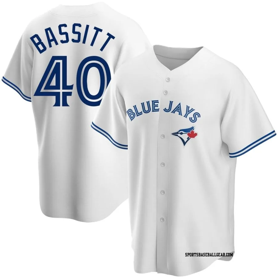 Chris Bassitt Men's Toronto Blue Jays White Replica Home Jersey