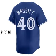 Chris Bassitt Youth Toronto Blue Jays Royal Limited Alternate Jersey