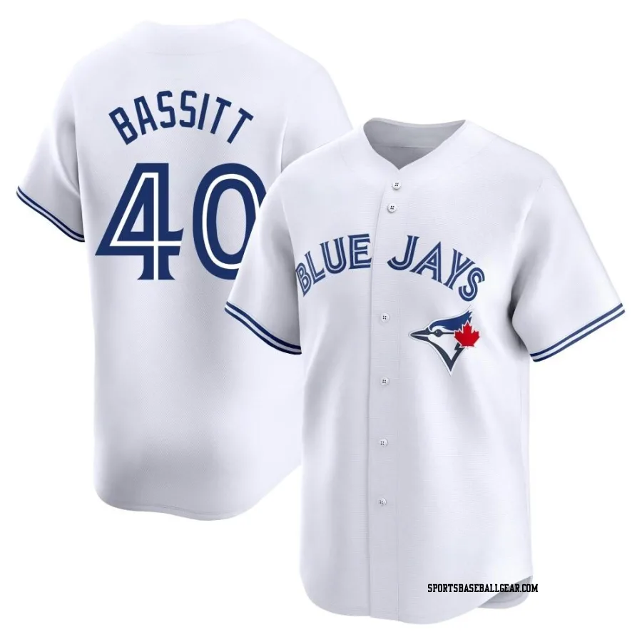 Chris Bassitt Youth Toronto Blue Jays White Limited Home Jersey