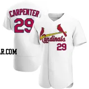 Chris Carpenter Men's St. Louis Cardinals White Authentic Home Jersey