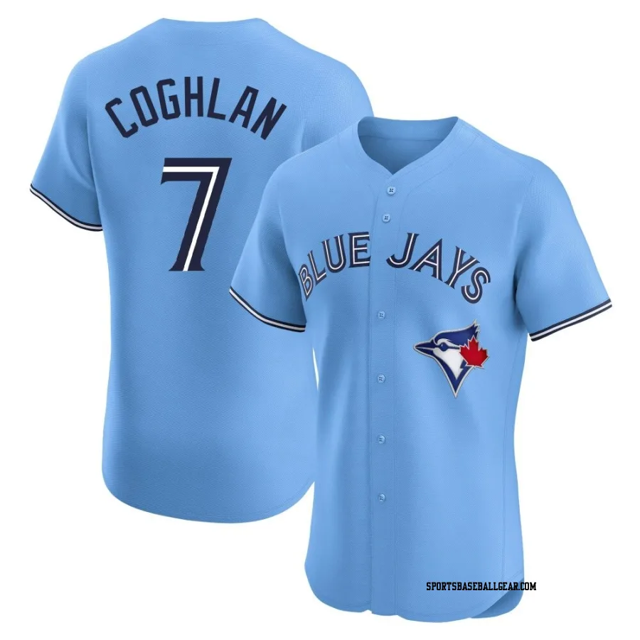 Chris Coghlan Men's Toronto Blue Jays Blue Elite Powder Alternate Jersey