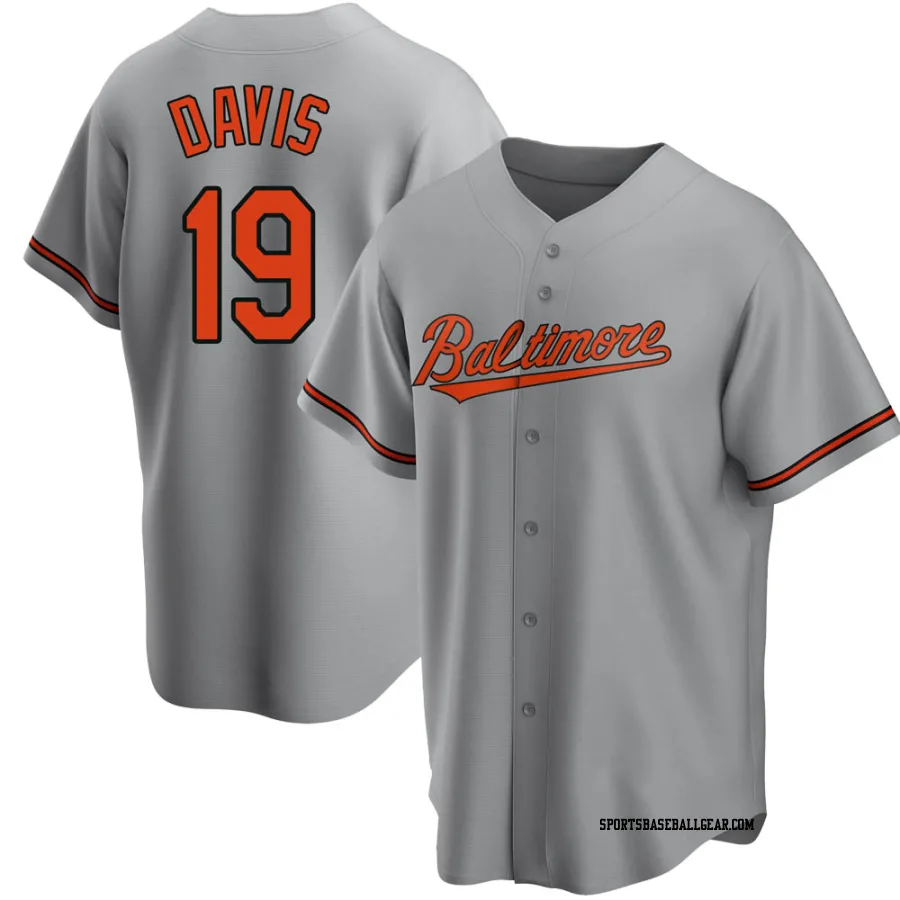 Chris Davis Youth Baltimore Orioles Gray Replica Road Jersey