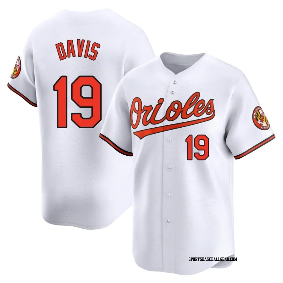 Chris Davis Youth Baltimore Orioles White Limited Home Jersey