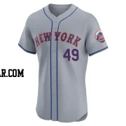 Chris Devenski Men's New York Mets Gray Elite Road Jersey