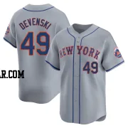Chris Devenski Men's New York Mets Gray Limited Away Jersey