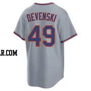 Chris Devenski Men's New York Mets Gray Replica Away 2.0 Jersey