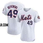Chris Devenski Men's New York Mets White Elite Home Jersey