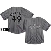 Chris Devenski Toddler New York Mets Limited Graphite 2024 City Connect Jersey