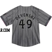 Chris Devenski Toddler New York Mets Limited Graphite 2024 City Connect Jersey