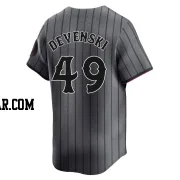 Chris Devenski Youth New York Mets Limited Graphite 2024 City Connect Jersey