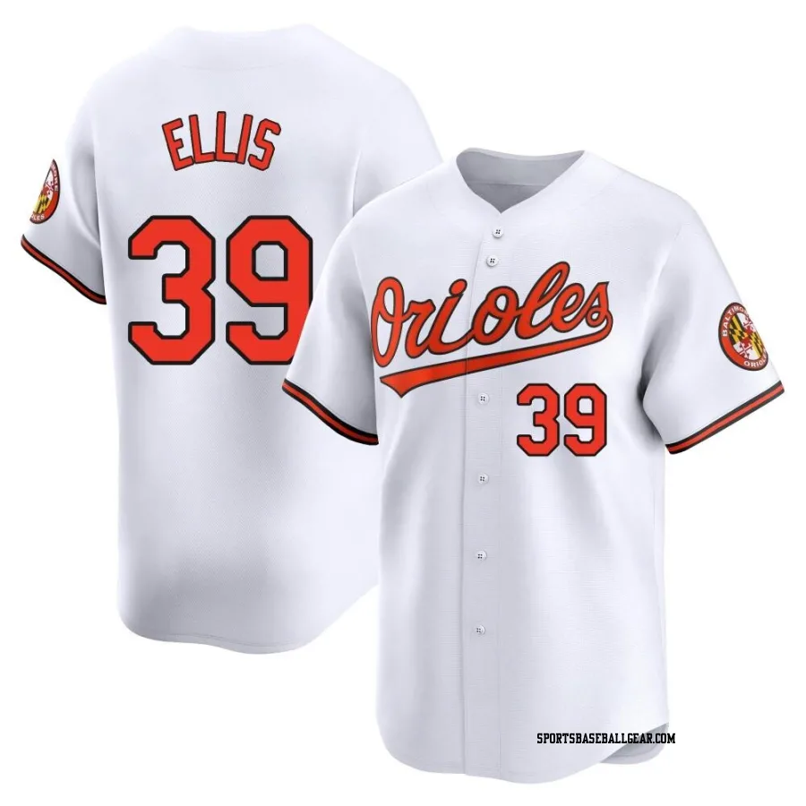 Chris Ellis Men's Baltimore Orioles White Limited Home Jersey