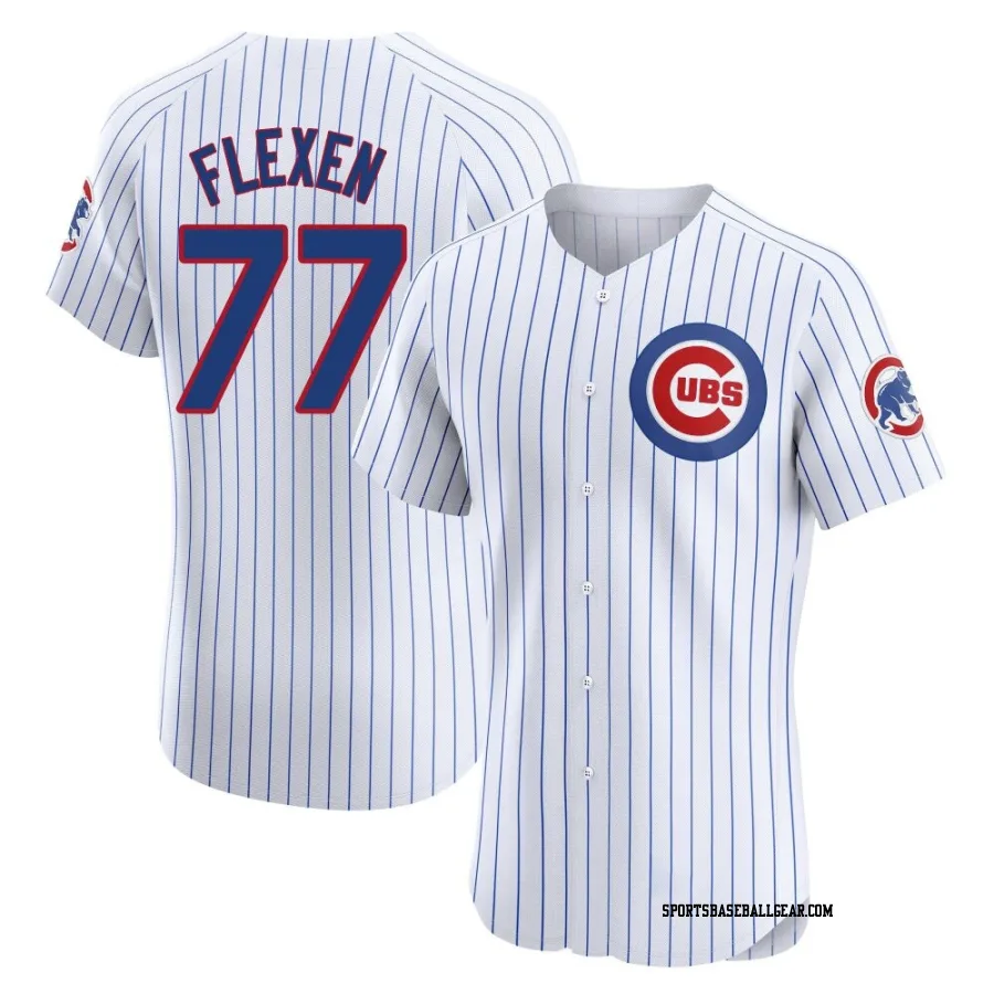 Chris Flexen Men's Chicago Cubs White Elite Home Jersey