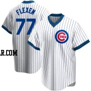 Chris Flexen Men's Chicago Cubs White Replica Home Cooperstown Collection Jersey