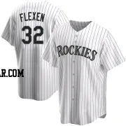 Chris Flexen Men's Colorado Rockies White Replica Home Jersey