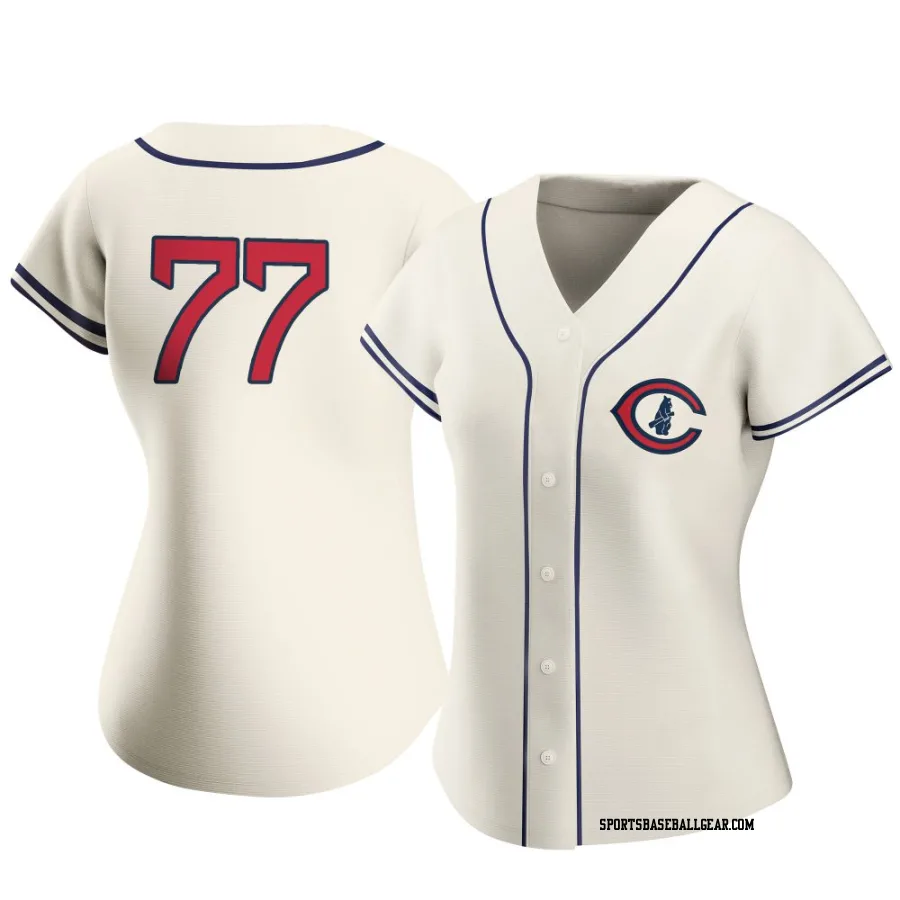 Chris Flexen Women's Chicago Cubs Cream Authentic 2022 Field Of Dreams Jersey