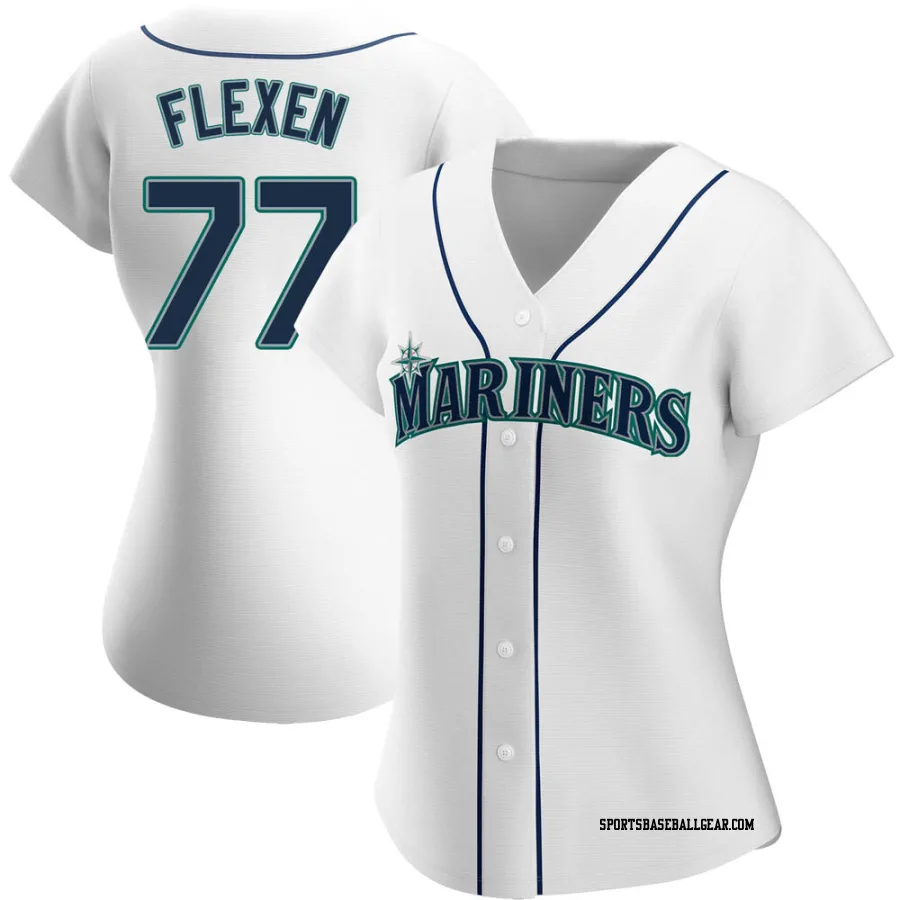 Chris Flexen Women's Seattle Mariners White Replica Home Jersey