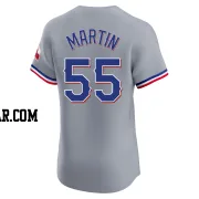 Chris Martin Men's Texas Rangers Gray Elite Road Jersey