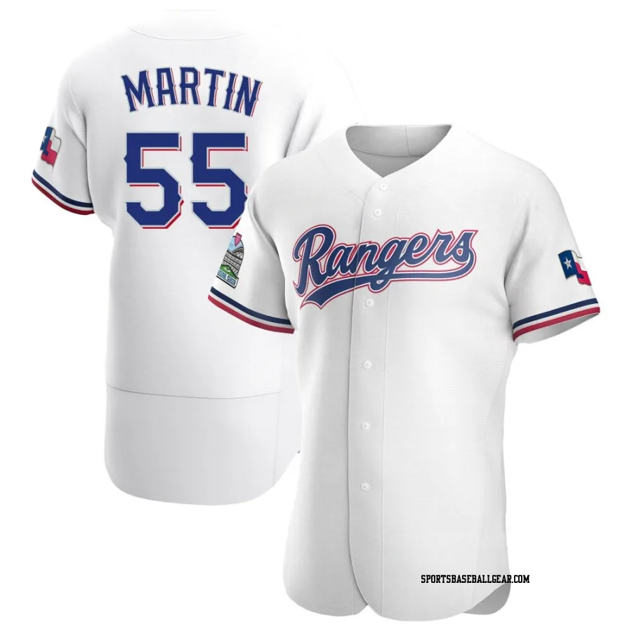 Chris Martin Men's Texas Rangers White Authentic Home Jersey