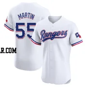 Chris Martin Men's Texas Rangers White Elite Home Jersey