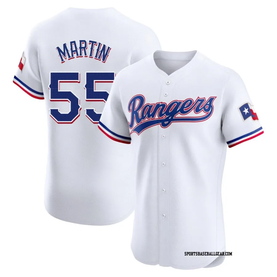 Chris Martin Men's Texas Rangers White Elite Home Jersey
