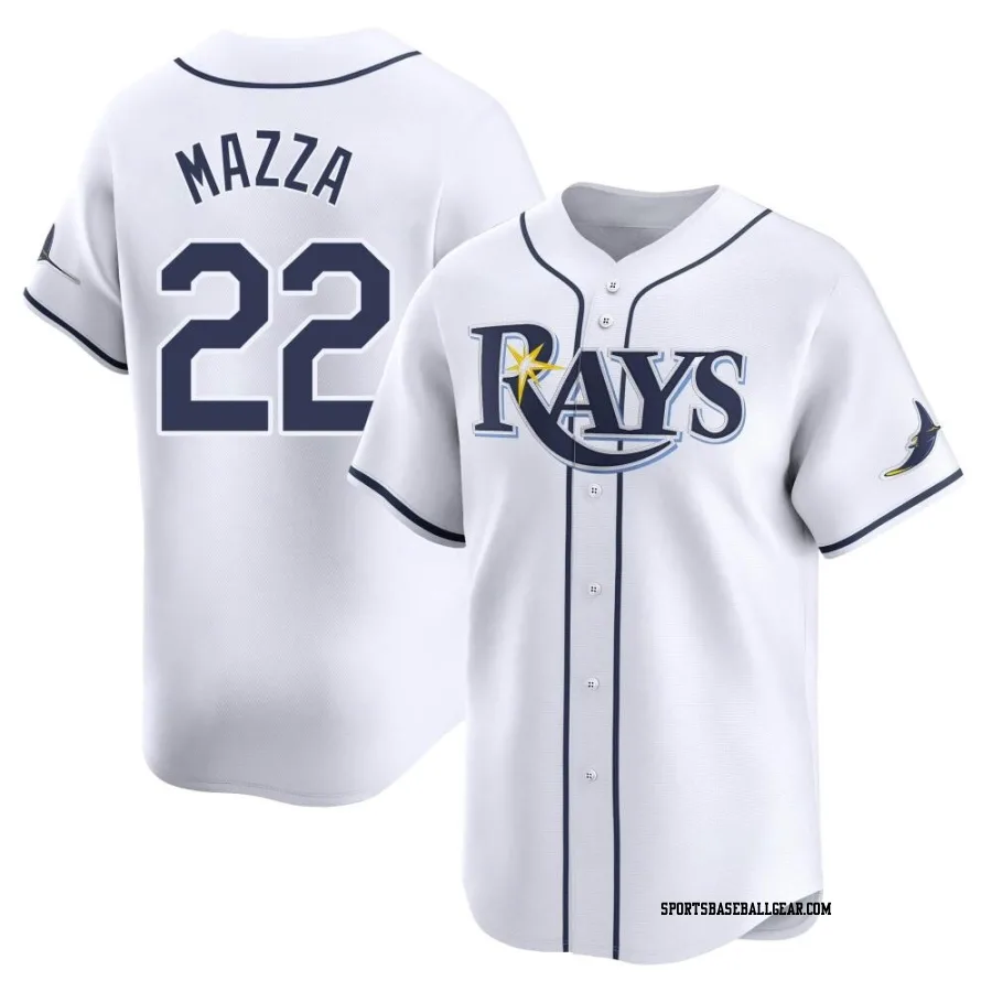 Chris Mazza Youth Tampa Bay Rays White Limited Home Jersey