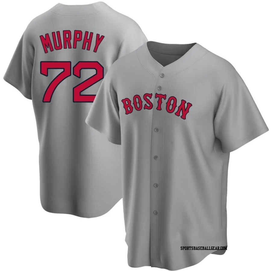 Chris Murphy Youth Boston Red Sox Gray Replica Road Jersey